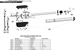 GTO SW2000 Parts - HB300 Silver Bracket Set with Captured Gate Bracket