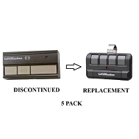 LiftMaster 363LM 5-Pack 3-Button Digital Remote Control Replaced by 894LT 4-Button