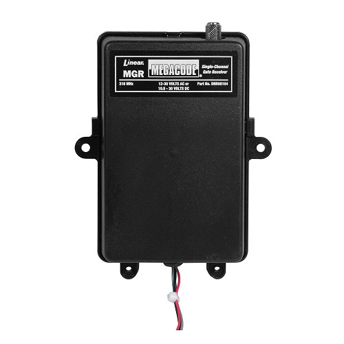 Linear DNR00104 / MGR 318MHz 12/24V MegaCode 1-Channel Wireless Gate Receiver 