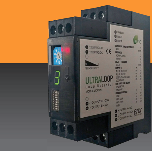 EMX ULTRA-DIN DIN RAIL MOUNT VEHICLE LOOP DETECTOR ULT-DIN EXIT SAFETY DETECTION 