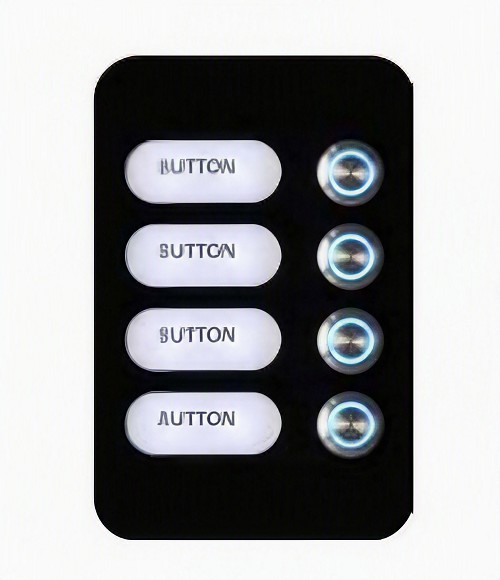 AES MOD-4B, 4 Button Illuminated Module 