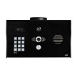 AES OPYN-PRO-4G-PBK-US, 1 button Opyn Pro IP Video Callbox Powder Coat Pedestal with Keypad and Prox 125k Reader includes built-in 4G Cellular Router. (Horizontal Surface Mount) 