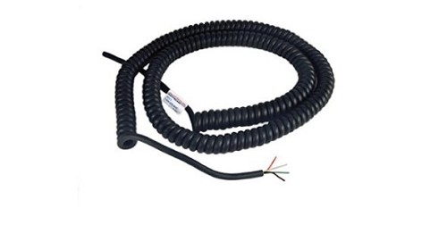 Miller Edge C184-24 Coil Cord 18 Gauge 4 Wire Conductor 24 ft. Expanded Neoprene 