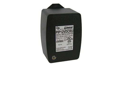 Linear IEI PIP12VDCRU Plug-in 12 VDC Power Supply LED Protection Transformer 