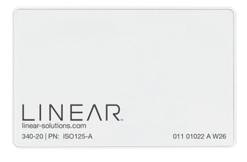 Linear / Nice ISO125-H, 830-00400, Iso card Credential, HID format 26-bit (25pk) 