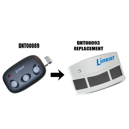 Mega Code / Linear MCT-3 (DNT00089) 3-Channel Remote Transmitter - 2 Pack 