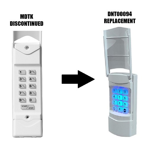 Linear DNT00058 / MDTK MegaCode 318MHz Keypad Wireless Radio Gate Transmitter 